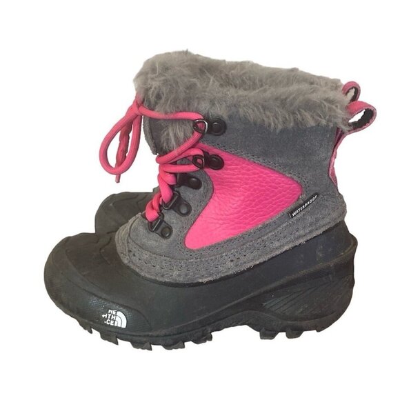 North Face Girls 1 Shellista Extreme NF0A2T5V Pink Snow Winter Boots Waterproof - Picture 1 of 11